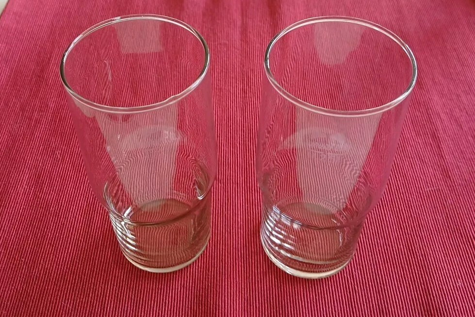 2x Superfest Glass 2x 0.25 L DDR/GDR Strong Glass East German Mitropa Stackable 2x Superfest Glass 2x 0.25 L DDR/GDR Strong Glass East German Mitropa Stackable