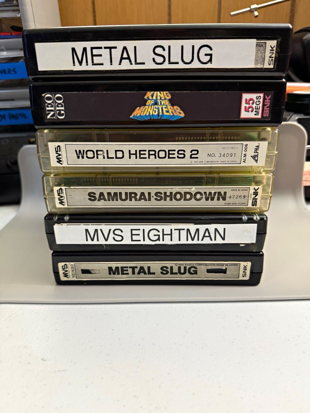 Lot of 6 NEO GEO MVS GAMES Lot of 6 NEO GEO MVS GAMES