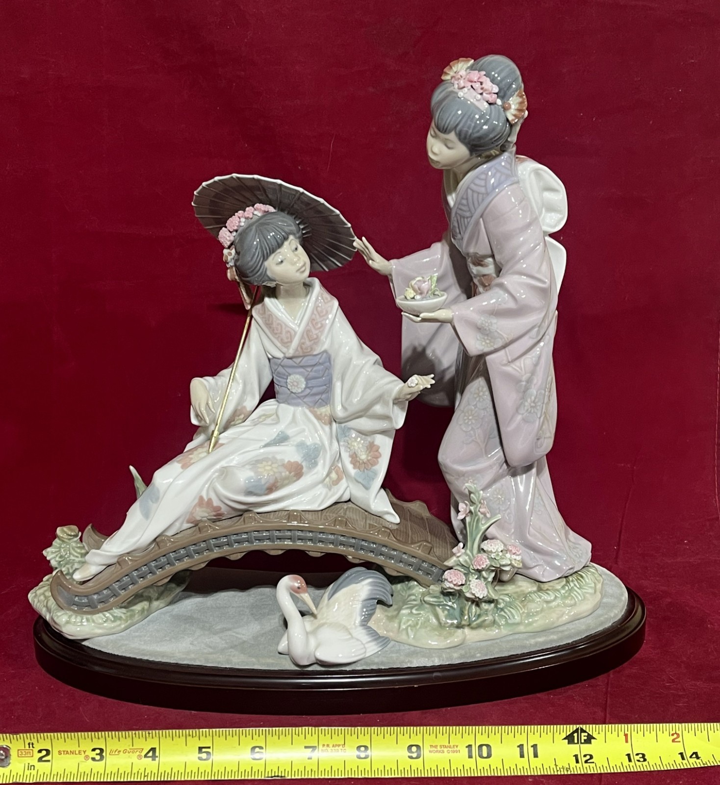 EXCEPTIONAL LLADRO #1445 " SPRINGTIME IN JAPAN " RETIRED-EXCELLENT-MINT w/O. BOX EXCEPTIONAL LLADRO #1445 " SPRINGTIME IN JAPAN " RETIRED-EXCELLENT-MINT w/O. BOX