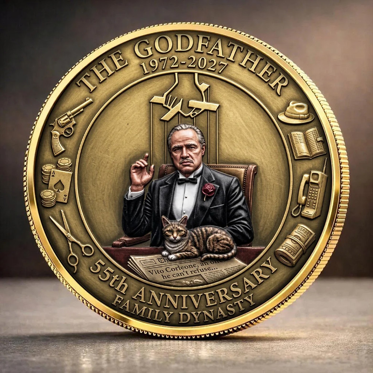 The Godfather 55th Anniversary Commemorative Coin - Coin Collection TG001 The Godfather 55th Anniversary Commemorative Coin - Coin Collection TG001