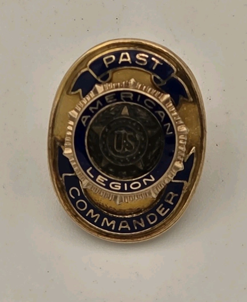 Vintage American Legion Past Post Commander Pin 10k Gold Vintage American Legion Past Post Commander Pin 10k Gold