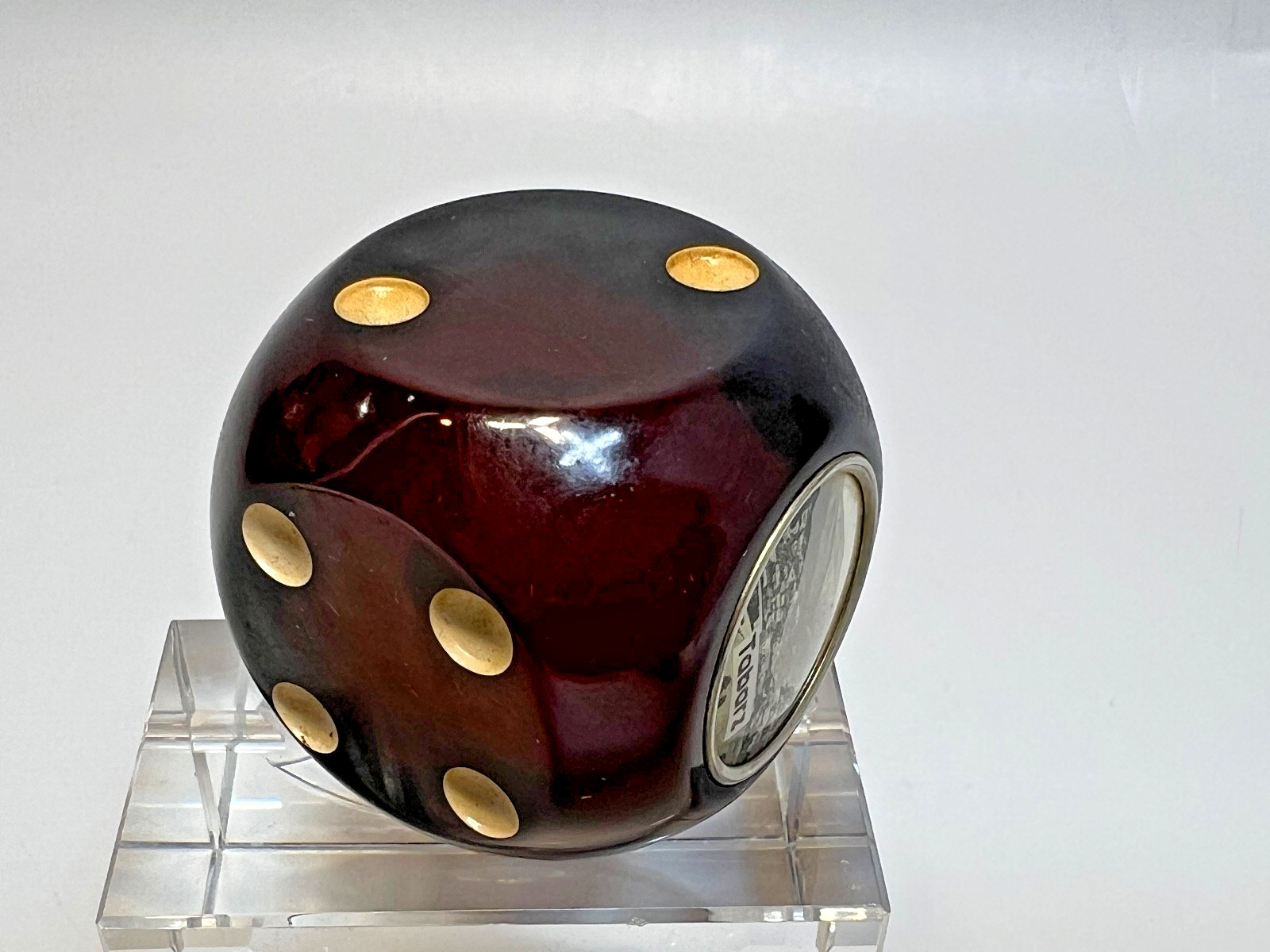 Antique German Art Deco Cherry Red Amber Bakelite Faturan Casino Die Dice 40gr. Antique German Art Deco Cherry Red Amber Bakelite Faturan Casino Die Dice 40gr.