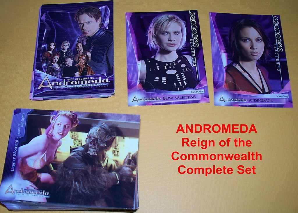 ANDROMEDA - REIGN OF THE COMMONWEALTH Complete Trading Card Set ANDROMEDA - REIGN OF THE COMMONWEALTH Complete Trading Card Set
