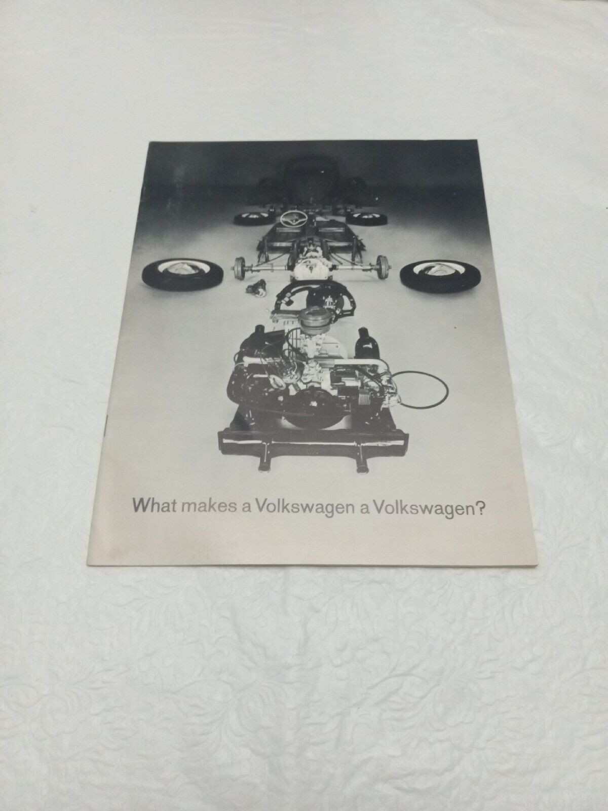1964 Volkswagen Car Auto Brochure What Makes A Volkswagen? B&W Fc2