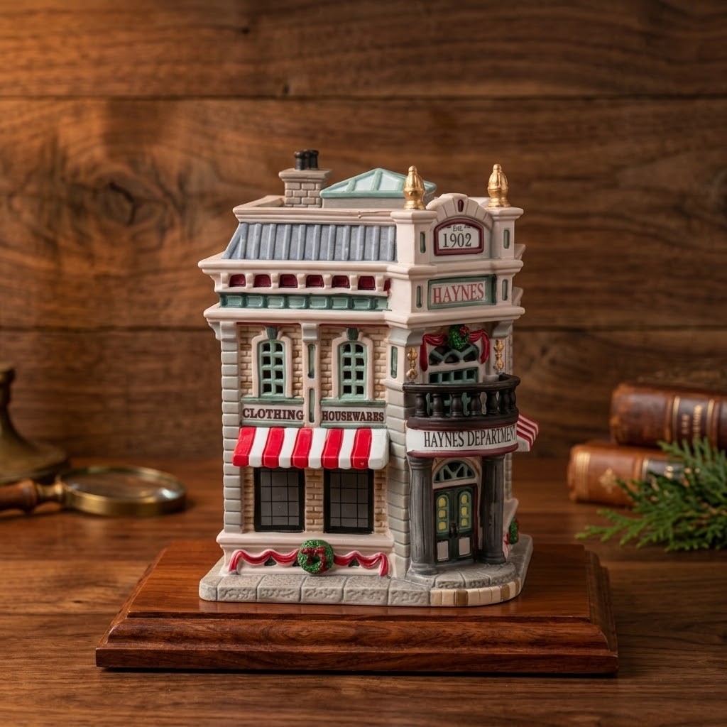 Vintage Lemax 2006 Haynes Department Store Christmas Village Building Decor Vintage Lemax 2006 Haynes Department Store Christmas Village Building Decor