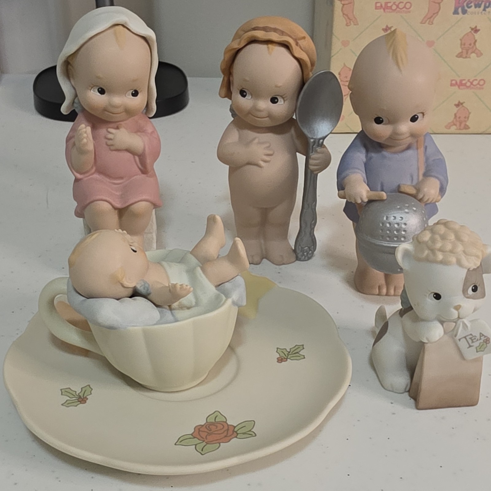Very Rare Enesco Kewpie Pageant Nativity Set 6 piece set Very Rare Enesco Kewpie Pageant Nativity Set 6 piece set