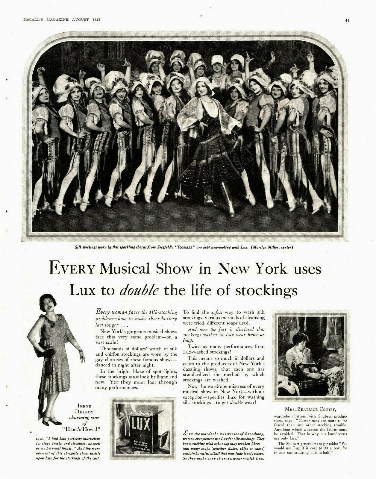 1928 Lux Soap Vintage Print Ad Every Musical In New York Ziegfeld's Rosalie 1928 Lux Soap Vintage Print Ad Every Musical In New York Ziegfeld's Rosalie