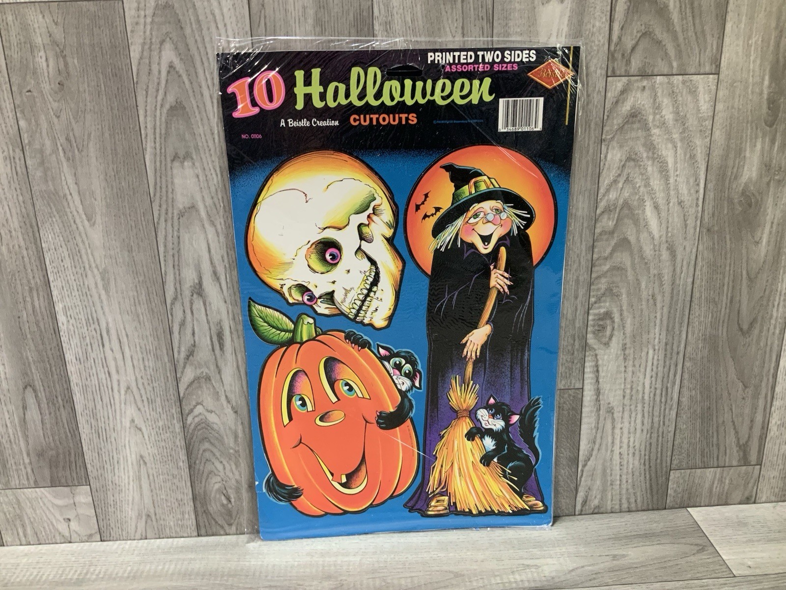 NOS VINTAGE BEISTLE HALLOWEEN DECORAMA 10 PIECE PAPER DIE CUT OUT NOS VINTAGE BEISTLE HALLOWEEN DECORAMA 10 PIECE PAPER DIE CUT OUT