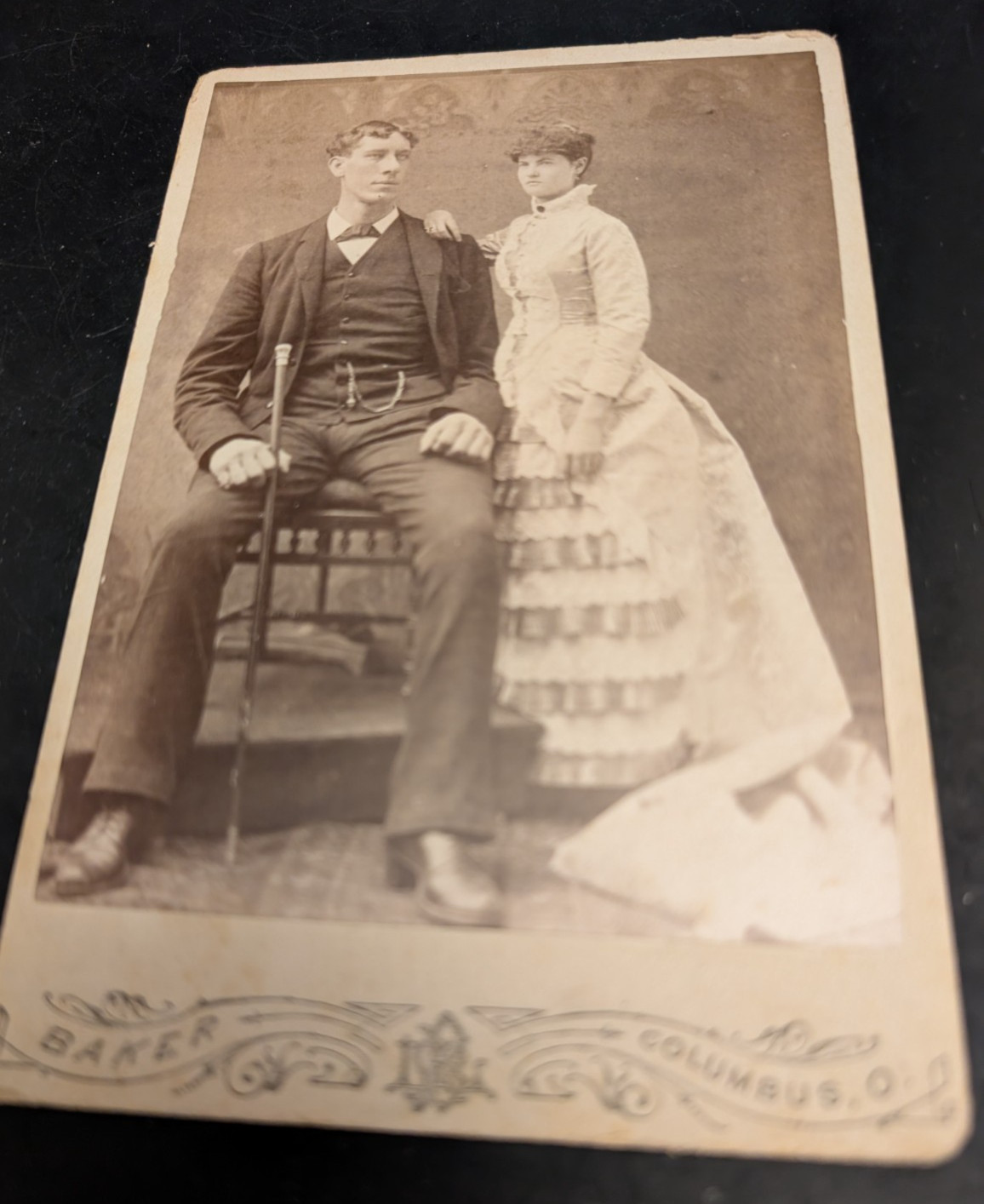 WOW 1880s Cabinet Card "YORKSHIRE GIANT" Henry Cooper & Wife-P T BARNUM Circus WOW 1880s Cabinet Card "YORKSHIRE GIANT" Henry Cooper & Wife-P T BARNUM Circus