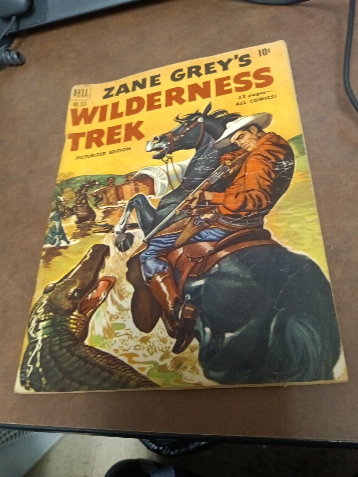 Zane Grey\'s WILDERNESS TREK DELL FOUR COLOR COMICS #333, golden age 1951 western