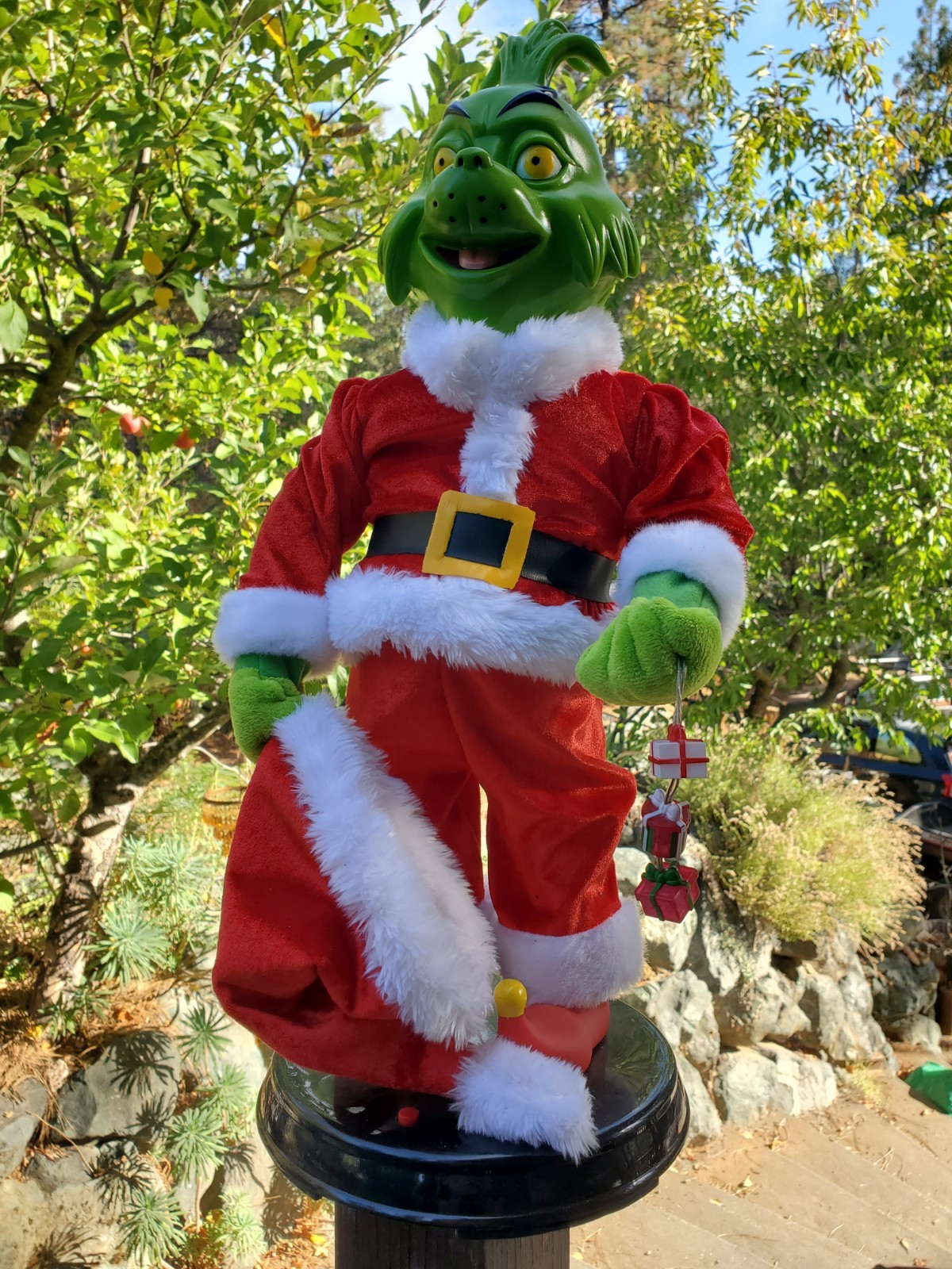 Vintage 2000 Sing-Along Grinch Stole Christmas Jim Carrey 