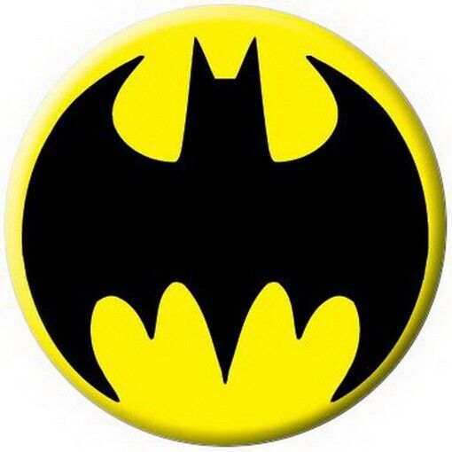 DC Comics Batman Logo Yellow Licensed 1.25 Inch Button 81060