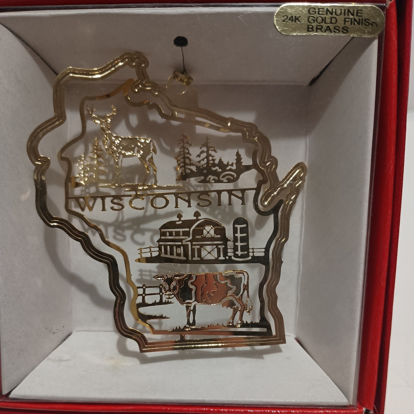 Wisconsin Souvenir Ornament from Carr Valley Cheese Company - (see detail) Wisconsin Souvenir Ornament from Carr Valley Cheese Company - (see detail)
