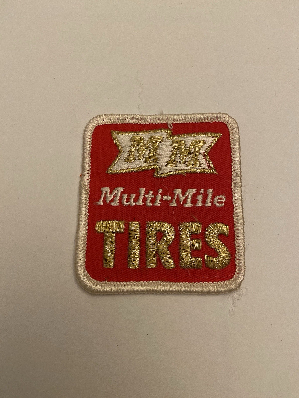 Vintage Racing Jacket Patch - Multi-Mile Tires - NOS 3” Tall Vintage Racing Jacket Patch - Multi-Mile Tires - NOS 3” Tall