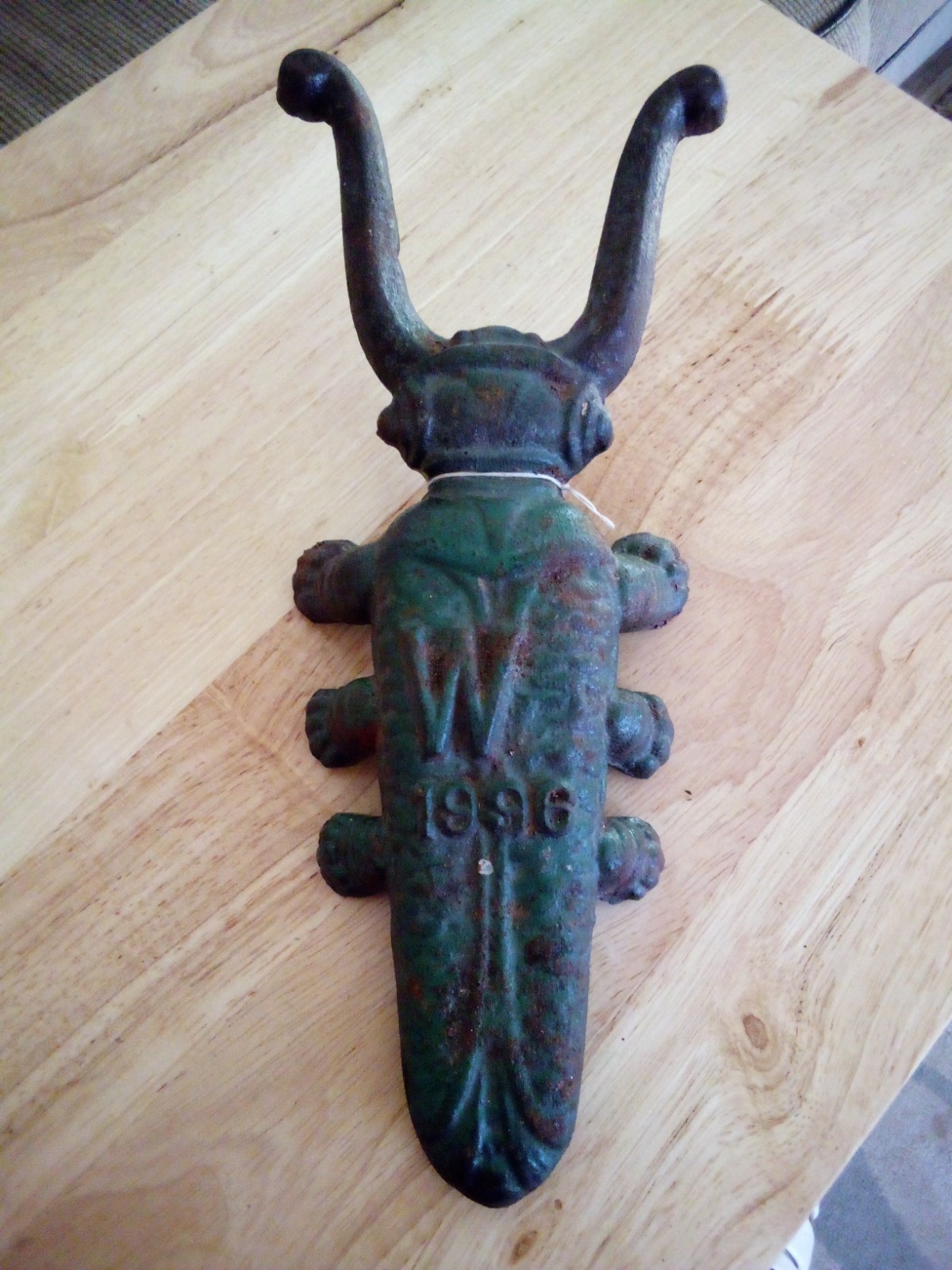 Vintage 1996 Cast Iron Beetle Boot Jack Puller Vintage 1996 Cast Iron Beetle Boot Jack Puller