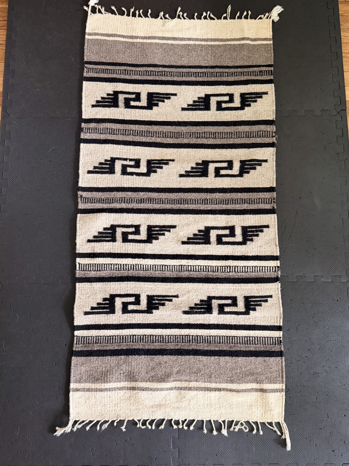 Vintage Southwestern Zapotec Style Handwoven Wool Rug 60”x28” Wall Hanging Vintage Southwestern Zapotec Style Handwoven Wool Rug 60”x28” Wall Hanging