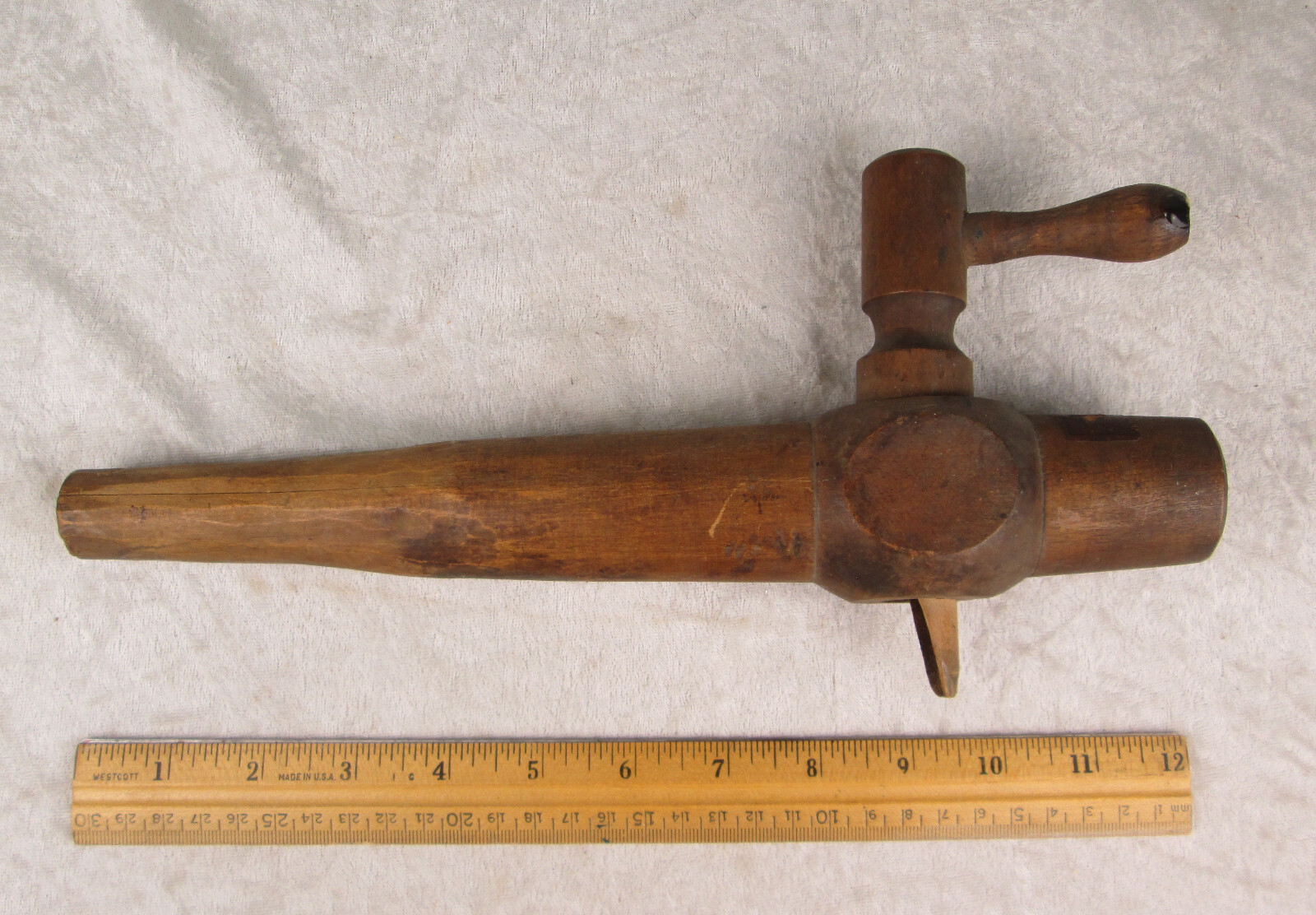 Vintage John Sommer's Wooden Beer Wine Tap Spigot Bung Cork Lined