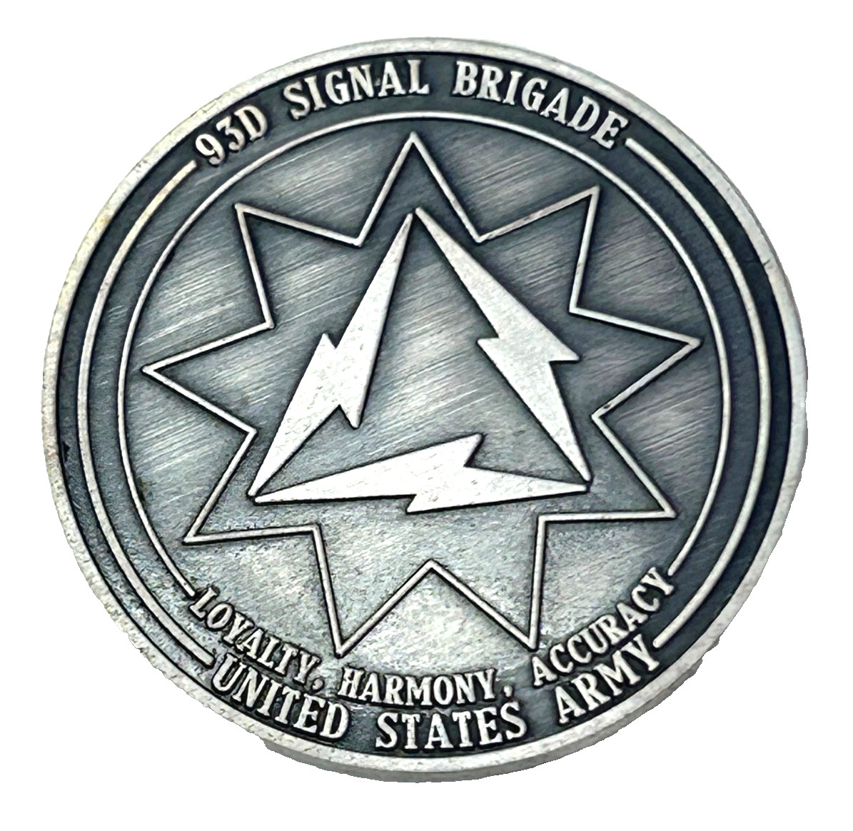 US Army 93rd Signal Brigade Commanding Officers Challenge Coin US Army 93rd Signal Brigade Commanding Officers Challenge Coin