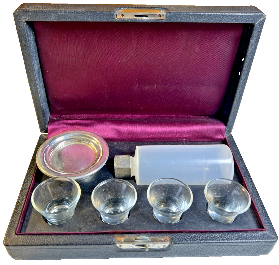 Antique STERLING Communion Set Deacon Franklin Boyle Fitchburg / Shirley MA Mass Antique STERLING Communion Set Deacon Franklin Boyle Fitchburg / Shirley MA Mass