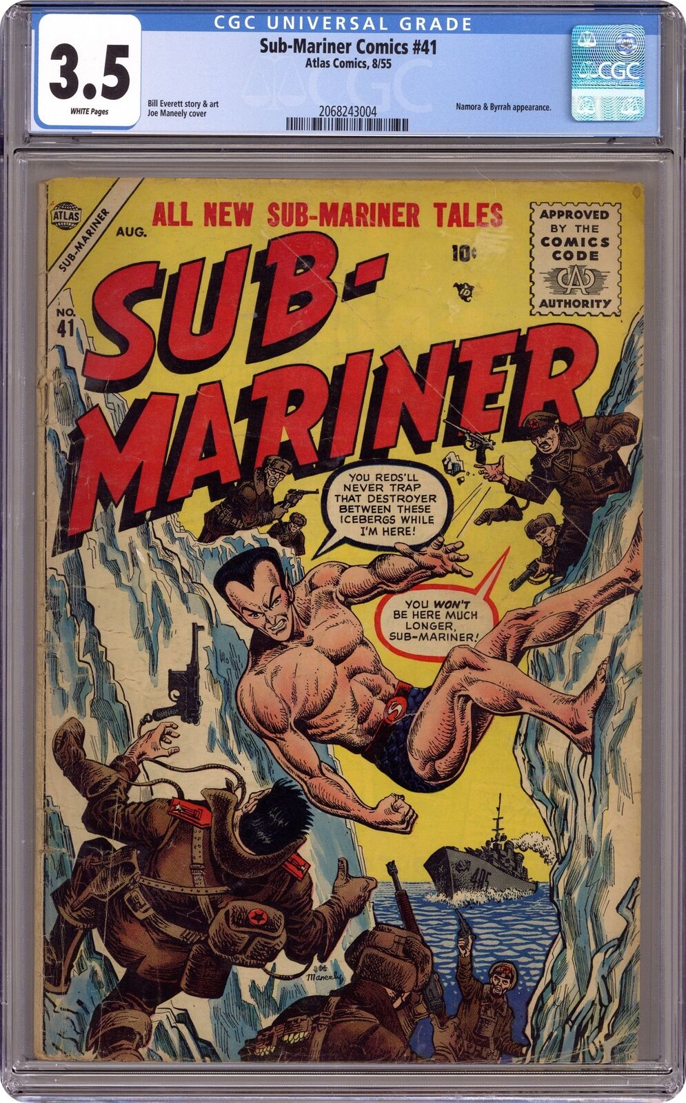 Sub-Mariner Comics #41 CGC 3.5 1955 2068243004