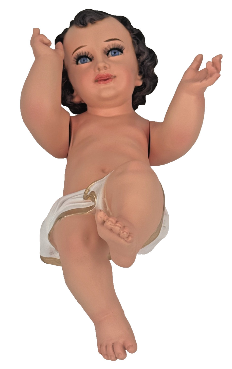 Christmas 12" Baby Jesus Blue Eye Glass , Movable Arms, Niño Jesus Christmas 12" Baby Jesus Blue Eye Glass , Movable Arms, Niño Jesus