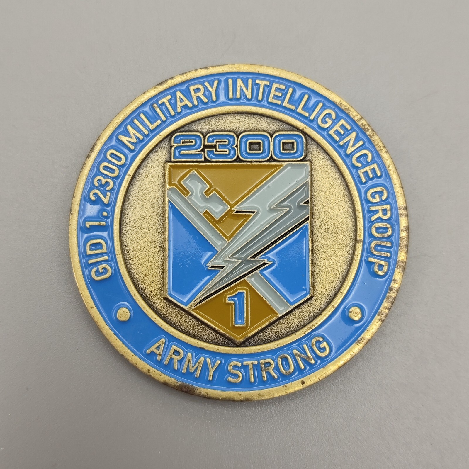 Gid 1.2300 Military Intelligence Group Challenge Coin