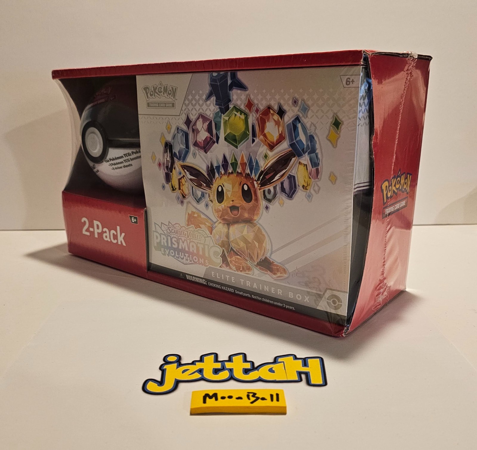 Pokémon Prismatic Evolutions ETB + Moon Ball (Sam's Bundle) SV8.5 NEW/SEALED Pokémon Prismatic Evolutions ETB + Moon Ball (Sam's Bundle) SV8.5 NEW/SEALED
