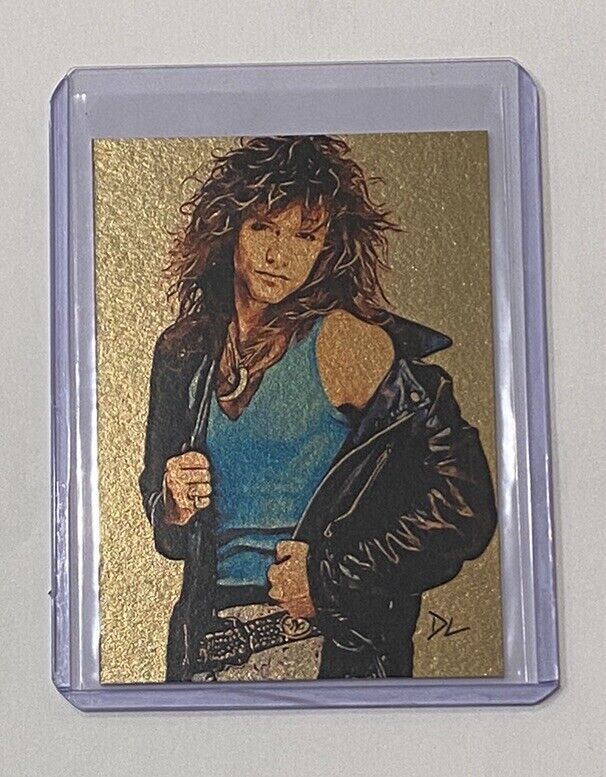 Jon Bon Jovi Gold Plated Artist Signed “Rock Icon” Trading Card 1/1