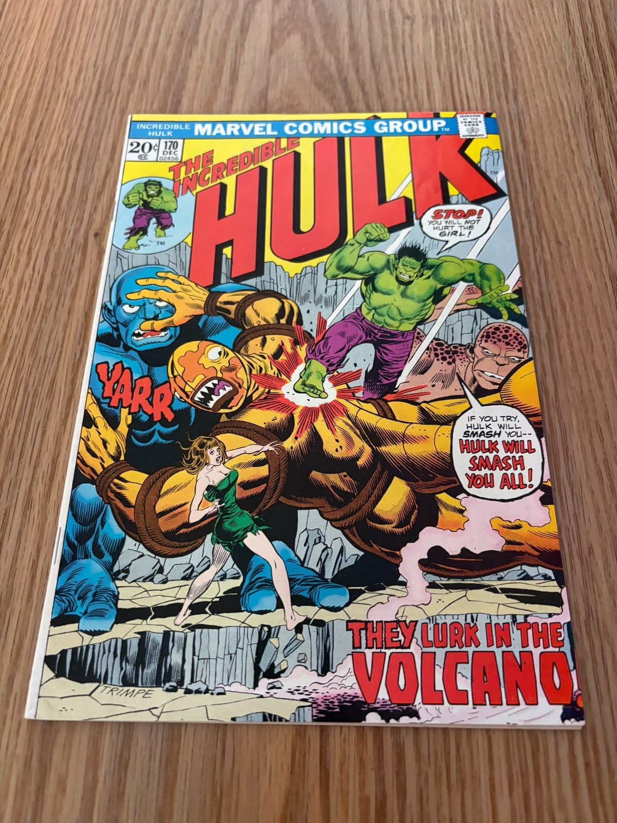 Incredible Hulk 170 VF 8.0 High Grade Betty Ross General Ross 1972 Incredible Hulk 170 VF 8.0 High Grade Betty Ross General Ross 1972