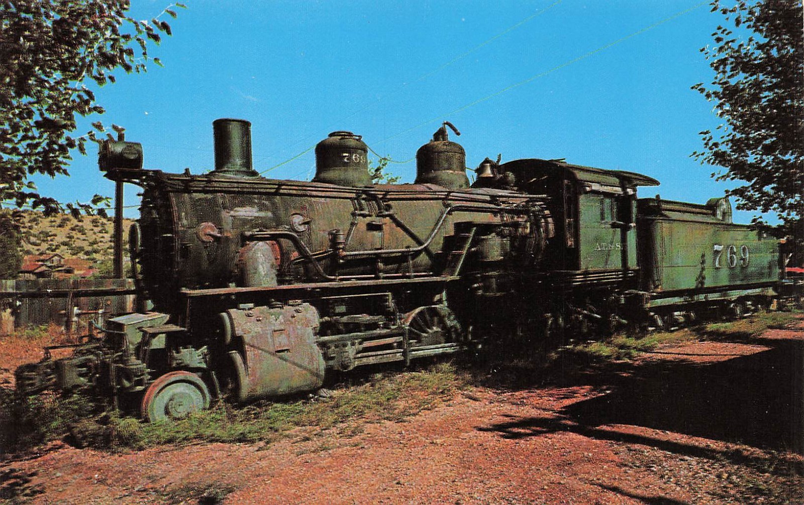 Madrid NM New Mexico Santa Fe Railroad Train Coal Mining Ghost Town Postcard H48 Madrid NM New Mexico Santa Fe Railroad Train Coal Mining Ghost Town Postcard H48