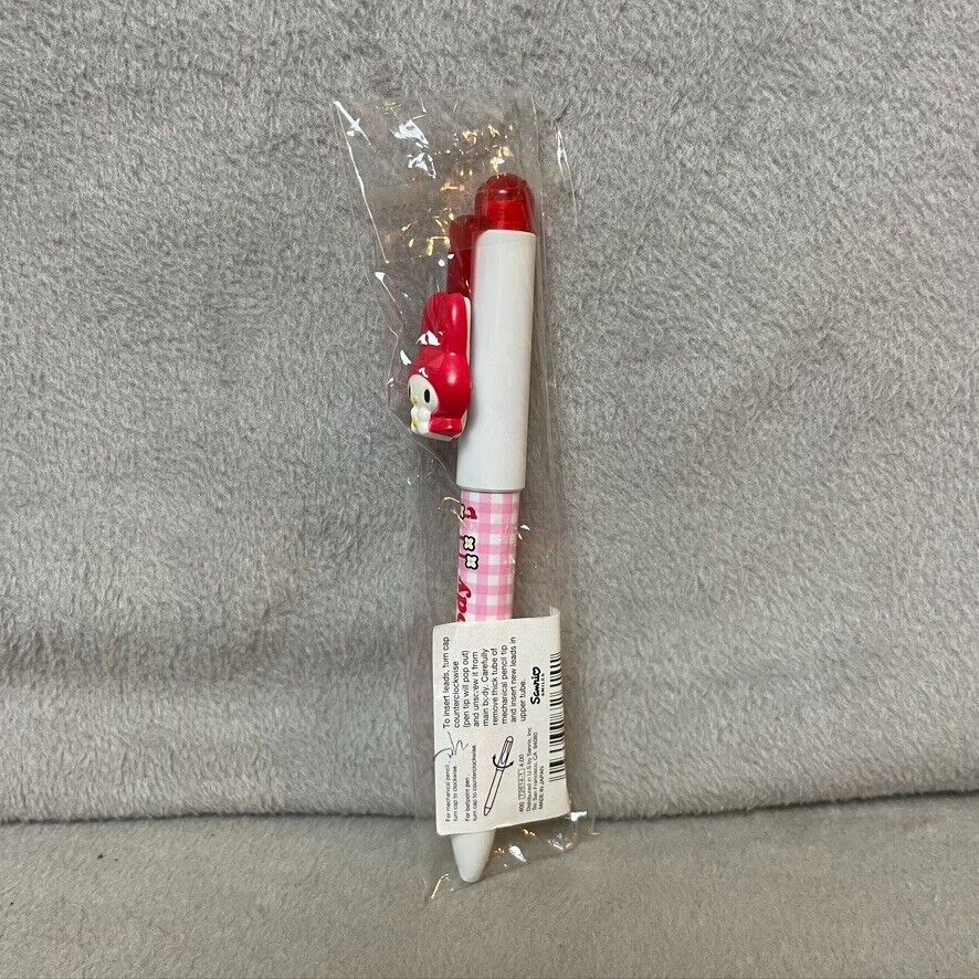 Vintage 1997 Sanrio My Melody Pen Pencil Red Hood Pink White Plaid New Sealed