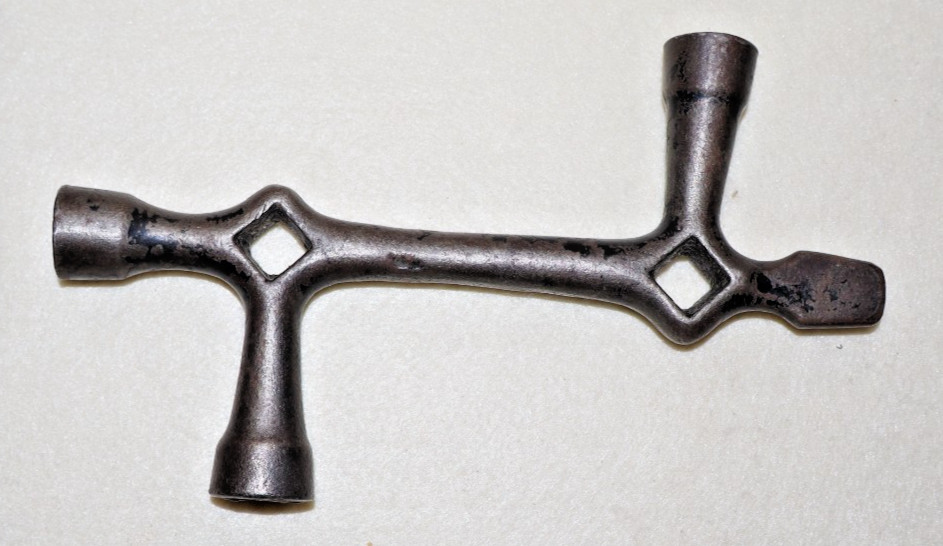 Antique Fireman’s Rope Bed Pocket Wrench Cast Iron Vintage Tool Firefighting