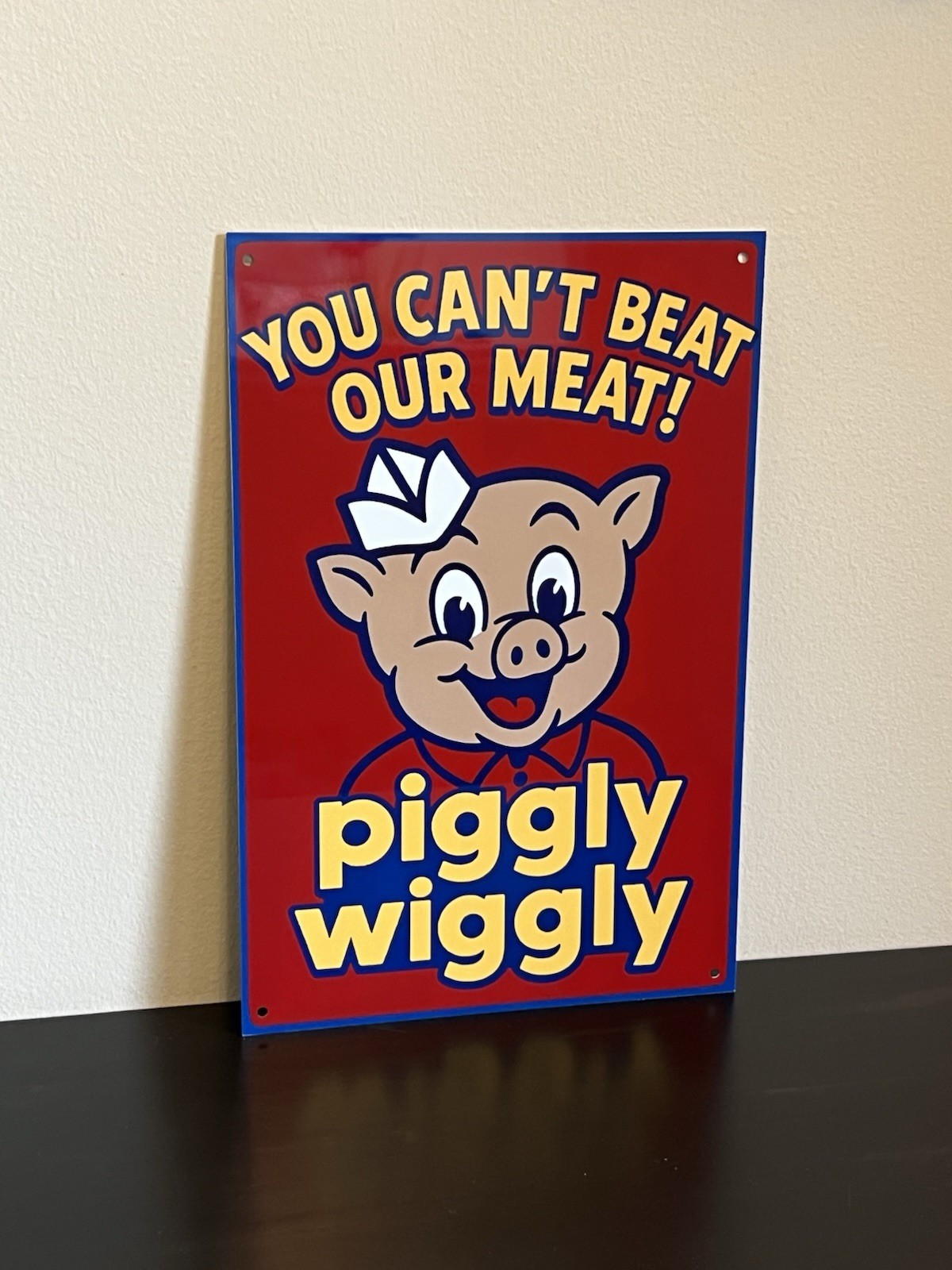 Hi Gloss Piggly Wiggly Grocery Store Vintage Style Metal Sign
