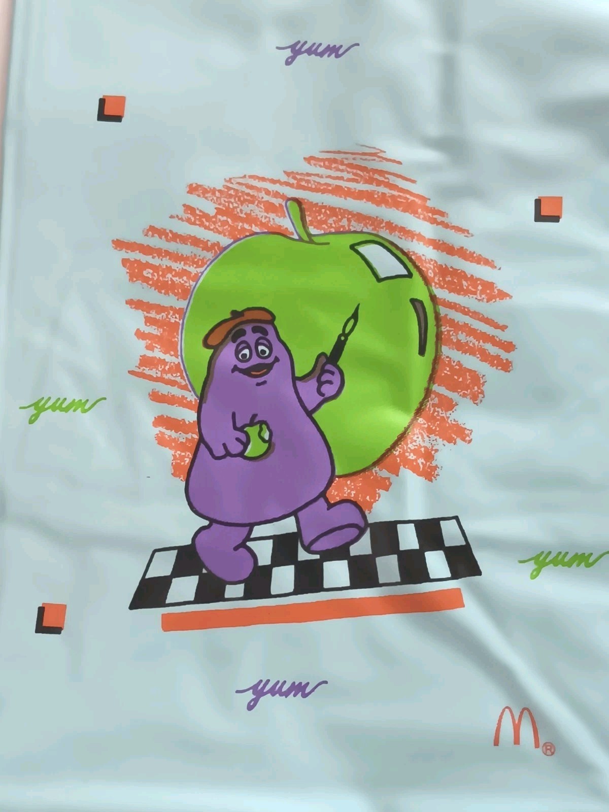 Grimace/McDonald's VINYL, SUPER RARE Happy Meal Bag - BRAND NEW, MINT CONDITION