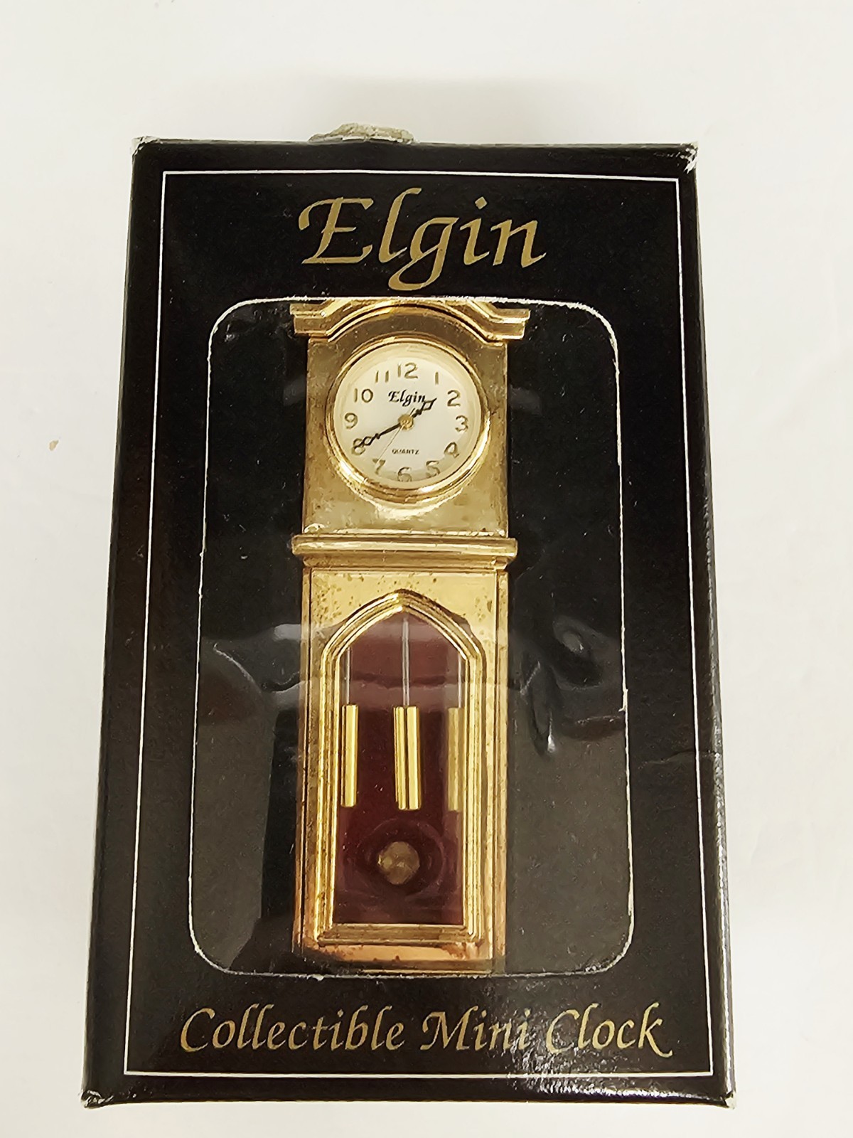 Vintage Elgin Minature Grandfather Clock New Old Stock- Untested Vintage Elgin Minature Grandfather Clock New Old Stock- Untested