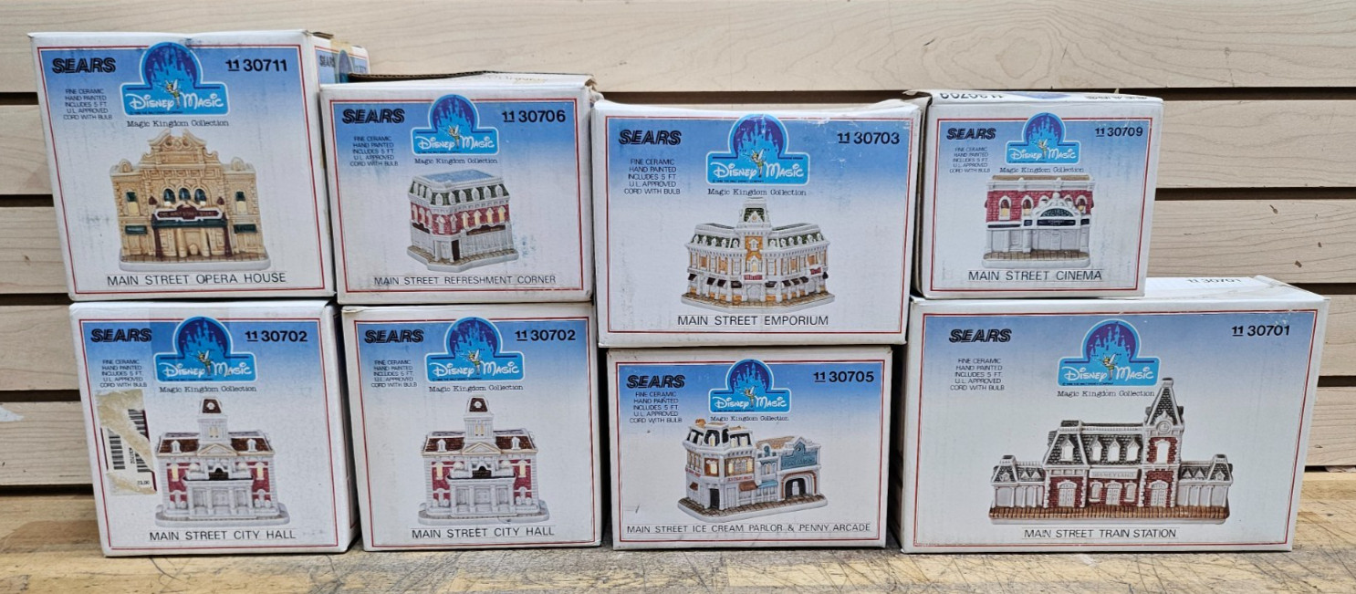 LOT OF 8 - Sears 1988 Disney Magic Kingdom Collection w/ Original Boxes LOT OF 8 - Sears 1988 Disney Magic Kingdom Collection w/ Original Boxes