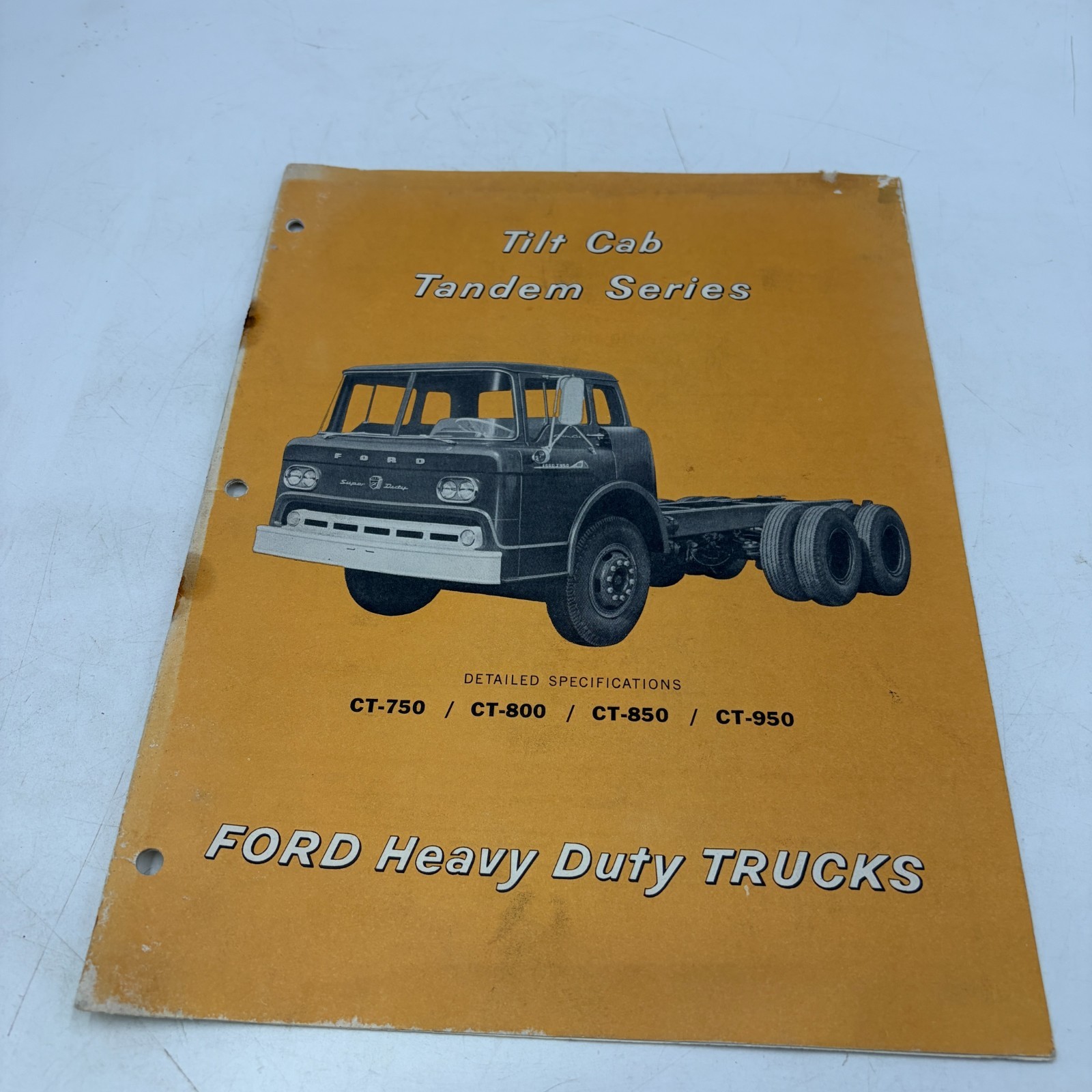 1960 Ford Heavy Duty Tilt Cab Tandem Series Trucks Dealer Sales Brochure