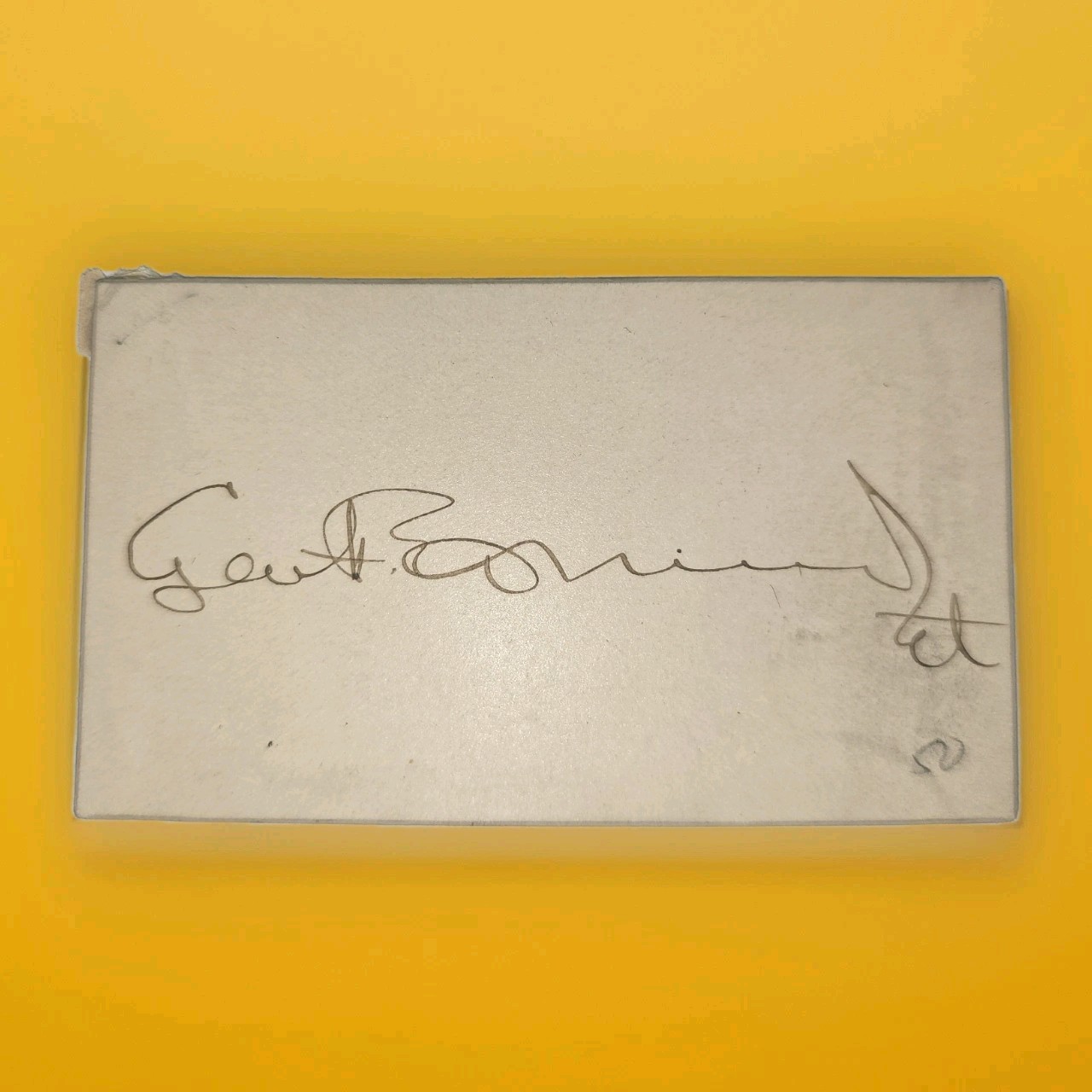George F. Edmunds Signed Cut Autograph Vermont Senator Under Pres Andrew Johnson George F. Edmunds Signed Cut Autograph Vermont Senator Under Pres Andrew Johnson