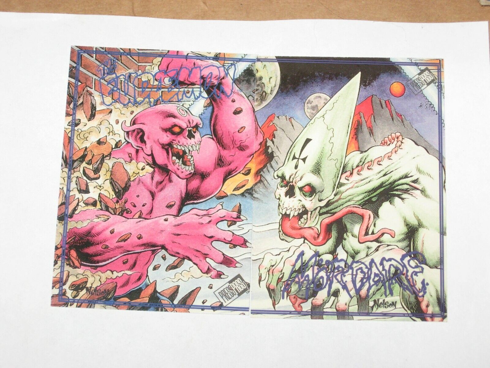 1993 Manta Comics Press Pass The Eudaemon Mordare 2 Promo Card SET NELSON