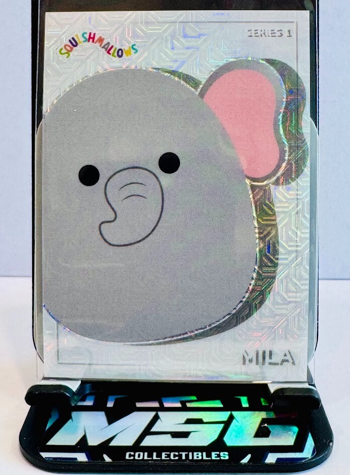 2024 Panini Squishmallows Series 1 Mila White Mojo Prizm /199 #45 SP 2024 Panini Squishmallows Series 1 Mila White Mojo Prizm /199 #45 SP