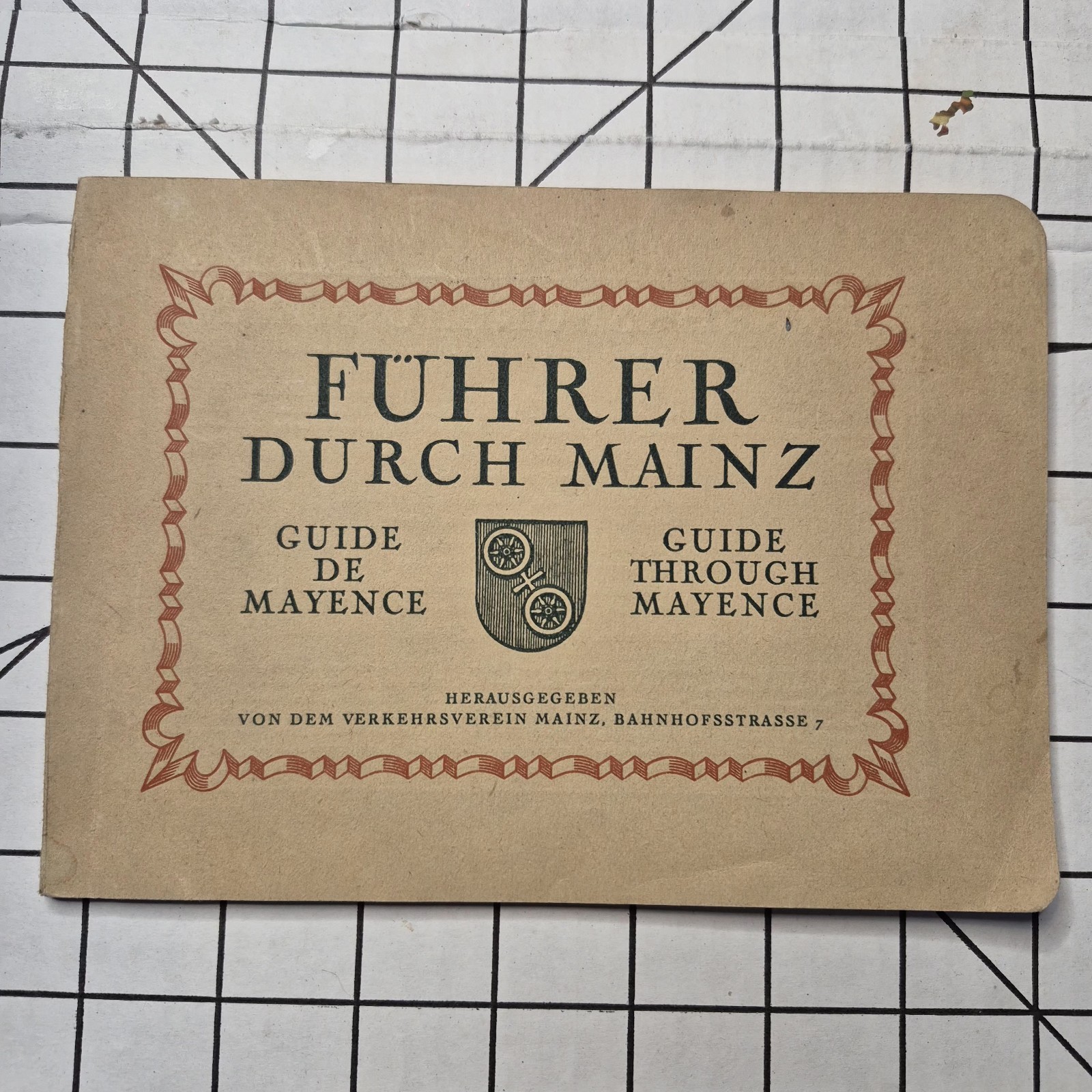 Vintage 1935 Fuhrer Durch Mainz German Travel Guide Book Mayence CB09 Vintage 1935 Fuhrer Durch Mainz German Travel Guide Book Mayence CB09