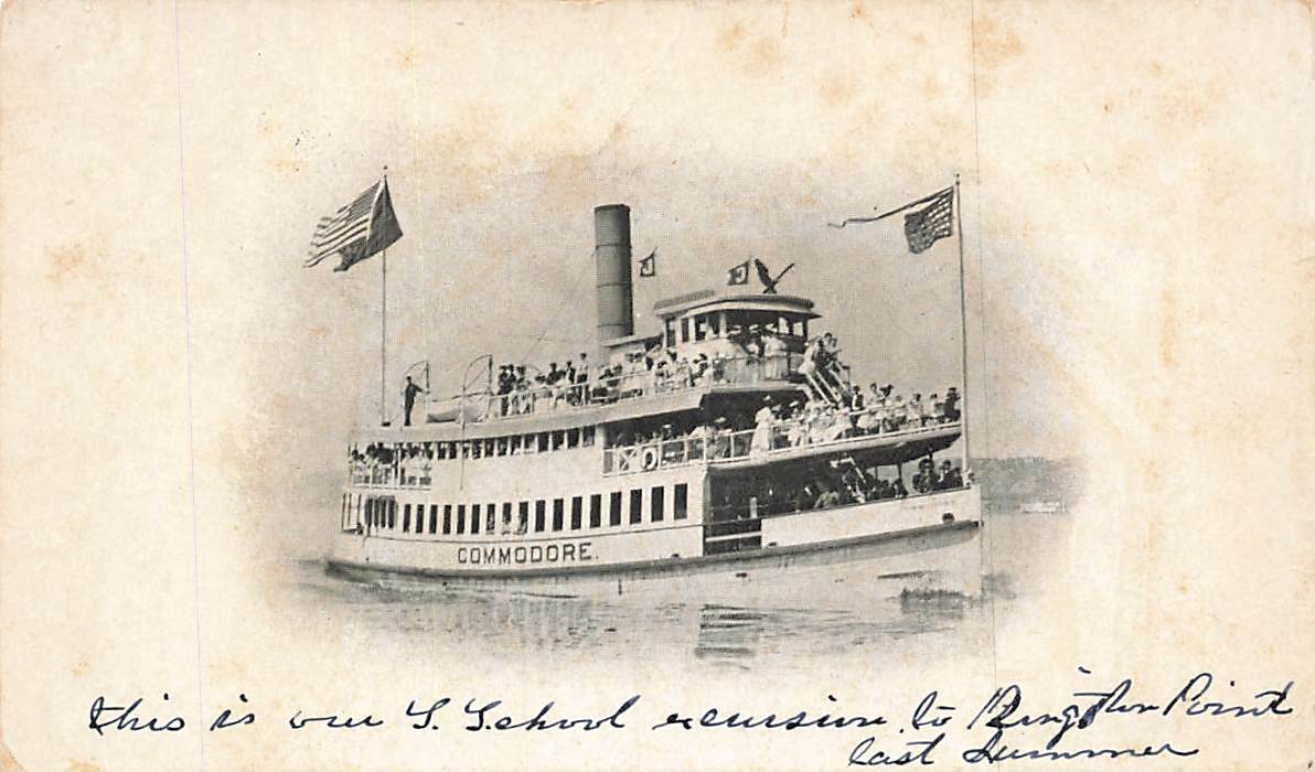 c1905 Steamship Ferry Commodore Antique Passengers People P133 c1905 Steamship Ferry Commodore Antique Passengers People P133