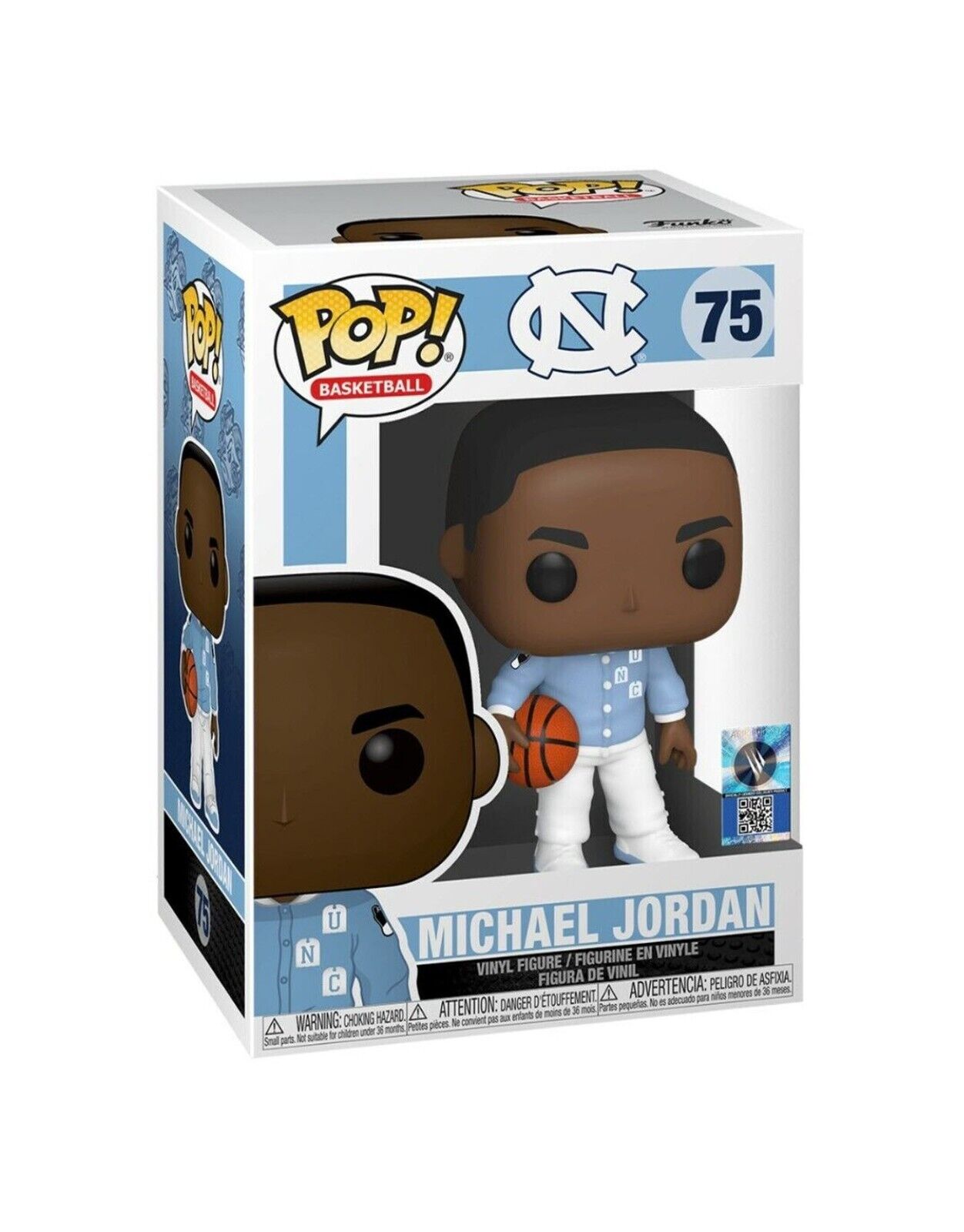 NEW Funko POP Basketball: MICHAEL JORDAN UNC Warm-Up Uniform #75