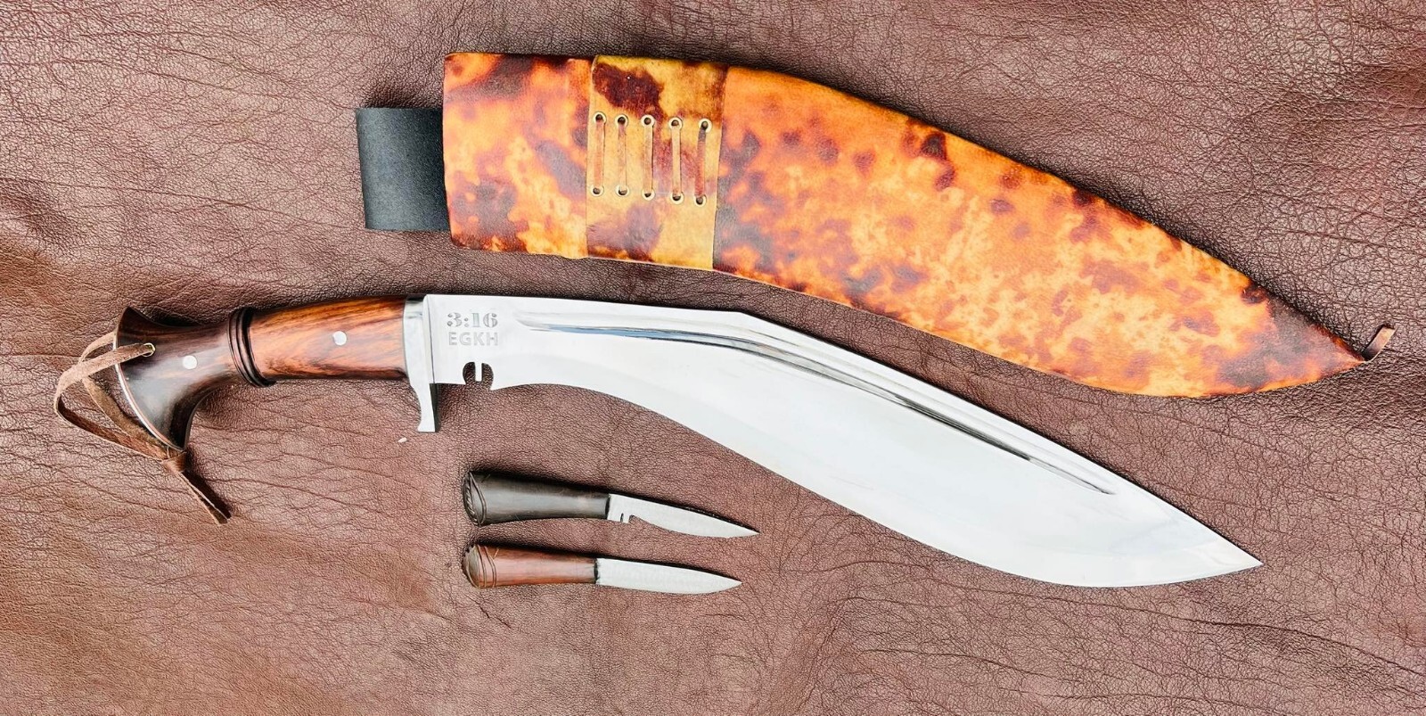 EGKH - 16" Mutiny Kukri Knife- Handmade Authentic Gurkha High Carbon Steel knife EGKH - 16" Mutiny Kukri Knife- Handmade Authentic Gurkha High Carbon Steel knife