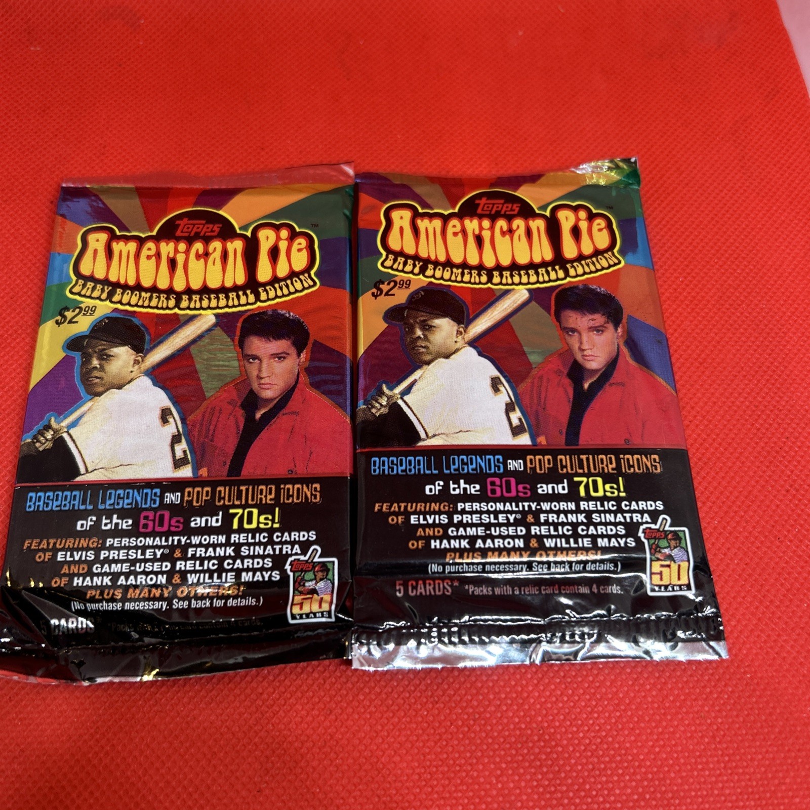 Lot Of 2 2001 Topps American Pie Brand New Factory Sealed Packs Baby Boomer Read Lot Of 2 2001 Topps American Pie Brand New Factory Sealed Packs Baby Boomer Read