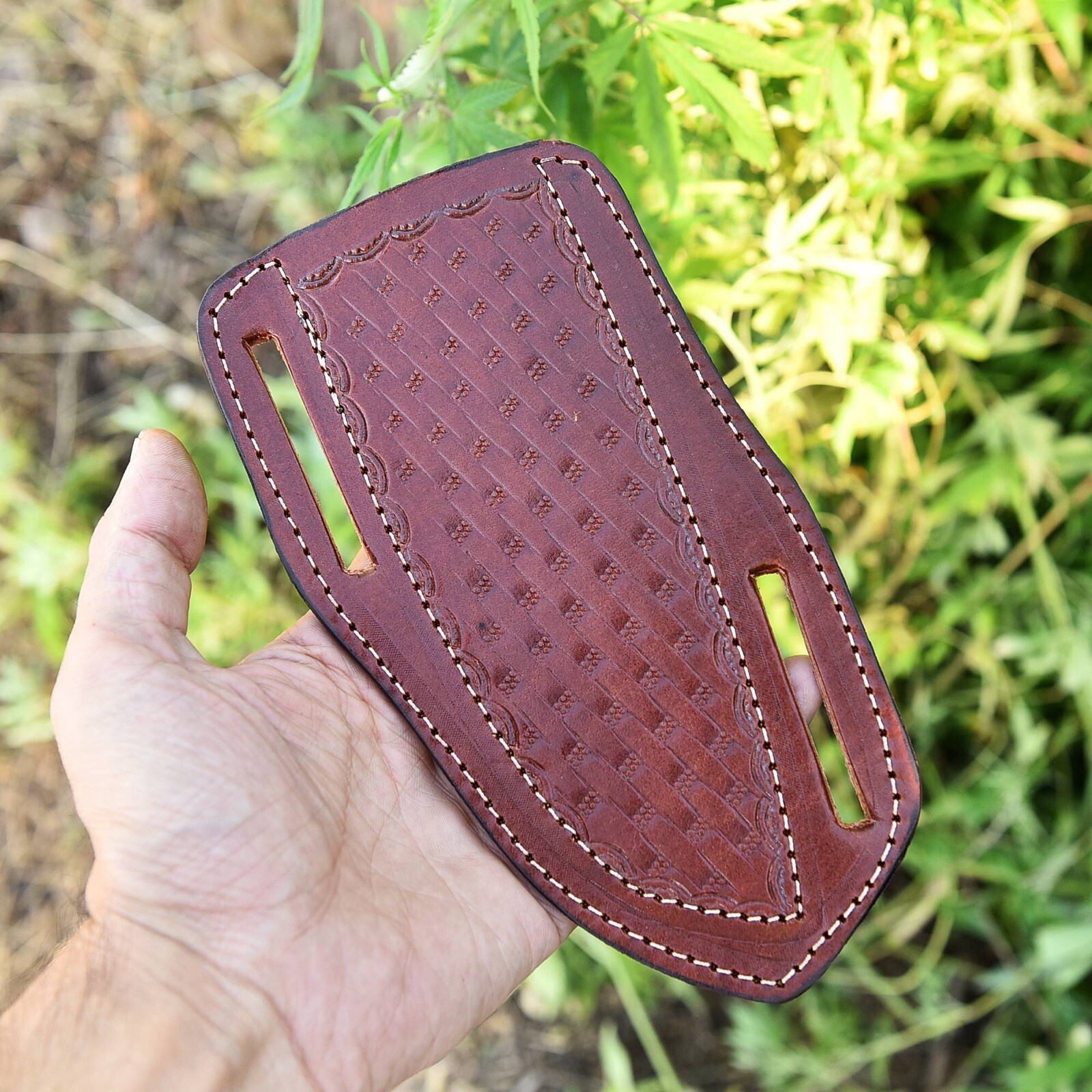 Handmade Horizontal carry Sheath Fixed blade Knife Leather Sheath Holster EDC Handmade Horizontal carry Sheath Fixed blade Knife Leather Sheath Holster EDC