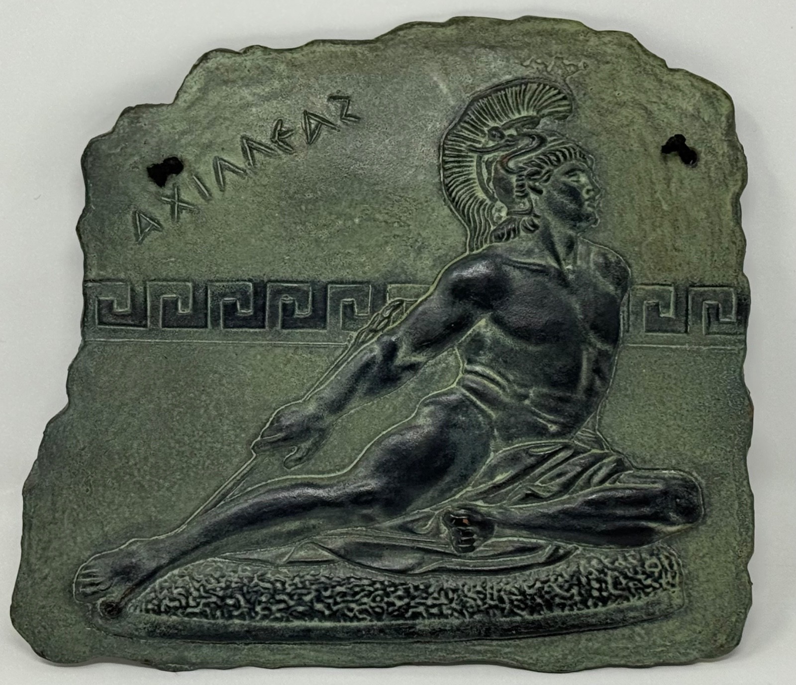 Vintage Achilleus Achilles No. 51 Ceramic Relief Wall Plaque Greek Mythology Vintage Achilleus Achilles No. 51 Ceramic Relief Wall Plaque Greek Mythology