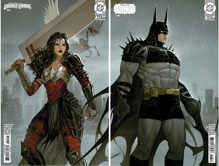ABSOLUTE WONDER WOMAN #15 ABSOLUTE BATMAN #16 (LEIRIX LI CONNECTING VARIANT SET) ABSOLUTE WONDER WOMAN #15 ABSOLUTE BATMAN #16 (LEIRIX LI CONNECTING VARIANT SET)