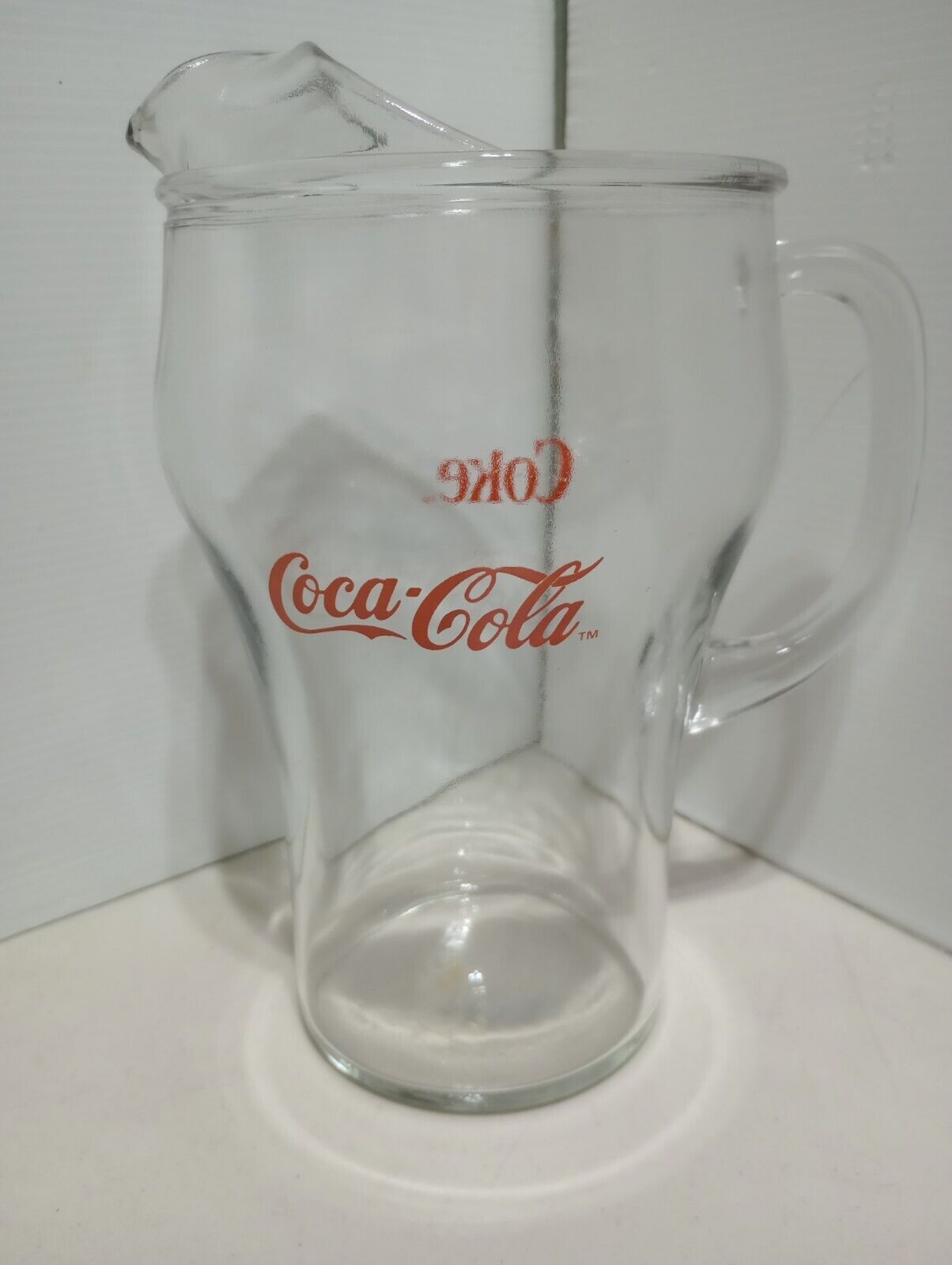 Vintage Coke Cola Glass Pitcher