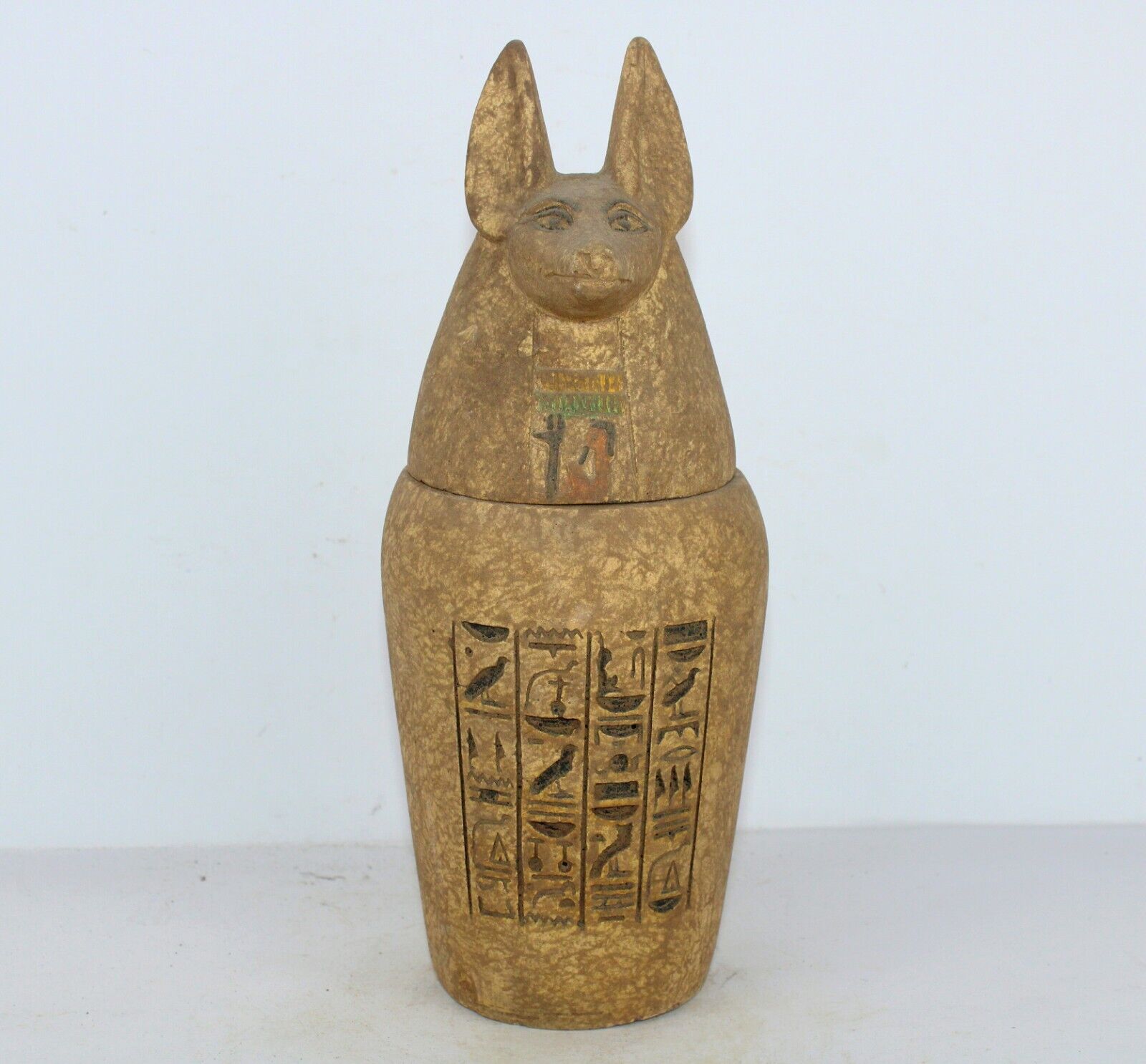Rare Ancient Egyptian Antique Anubis Canopic Jar Organs Storage Egyptology BC